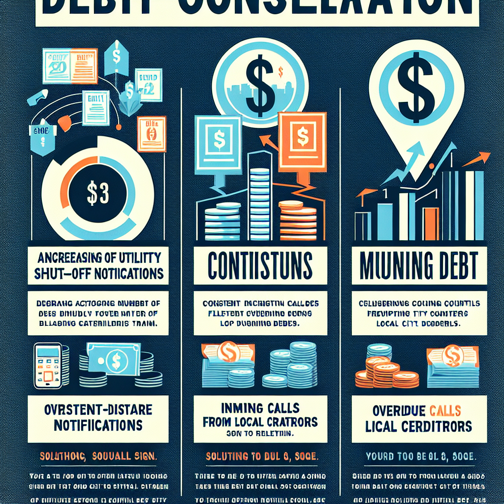 Three practical signs you need debt consolidation in Buffalo, NY, such as rising utility shutoff notices, frequent calls from local creditors, and overdue city tax bills, each paired with clear, actionable solutions.