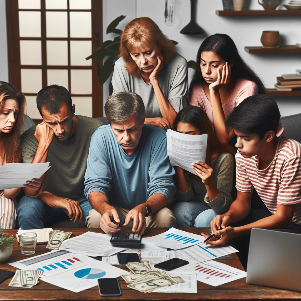 Rising Costs Drive Phoenix Families to Seek Debt Relief Solutions Phoenix family reviews debt consolidation options at home amid financial stress and rising inflation.